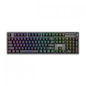 Marvo KG954 EN, klawiatura US, do gry, mechaniczna rodzaj przewodowa (USB), czarna, tak, podświetlona