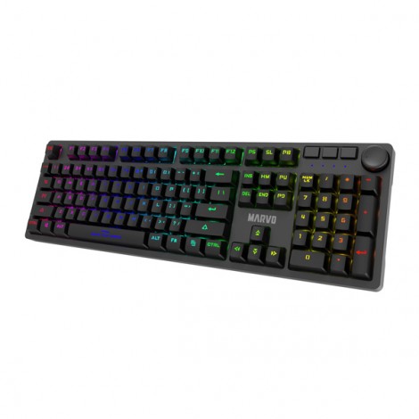 Marvo KG954 EN, klawiatura US, do gry, mechaniczna rodzaj przewodowa (USB), czarna, tak, podświetlona Marvo KG954 EN, klawiatura US, do gry, mechaniczna rodzaj przewodowa (USB), czarna, tak, podświetlona