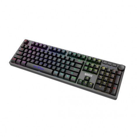 Marvo KG954 EN, klawiatura US, do gry, mechaniczna rodzaj przewodowa (USB), czarna, tak, podświetlona Marvo KG954 EN, klawiatura US, do gry, mechaniczna rodzaj przewodowa (USB), czarna, tak, podświetlona
