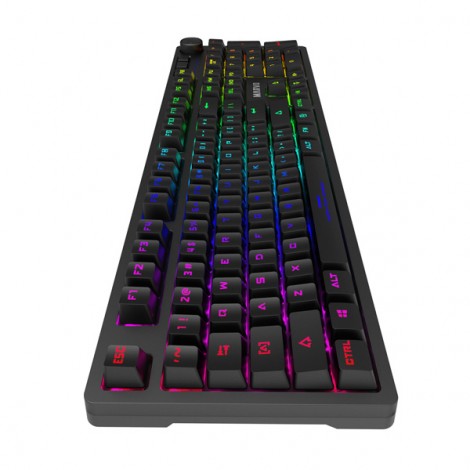 Marvo KG954 EN, klawiatura US, do gry, mechaniczna rodzaj przewodowa (USB), czarna, tak, podświetlona Marvo KG954 EN, klawiatura US, do gry, mechaniczna rodzaj przewodowa (USB), czarna, tak, podświetlona