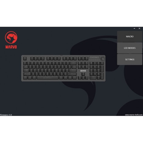 Marvo KG954 EN, klawiatura US, do gry, mechaniczna rodzaj przewodowa (USB), czarna, tak, podświetlona Marvo KG954 EN, klawiatura US, do gry, mechaniczna rodzaj przewodowa (USB), czarna, tak, podświetlona