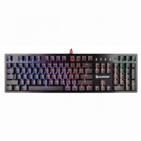 A4Tech B820R, klawiatura CZ, do gry, podświetlona rodzaj przewodowa (USB), czarna, mechaniczna