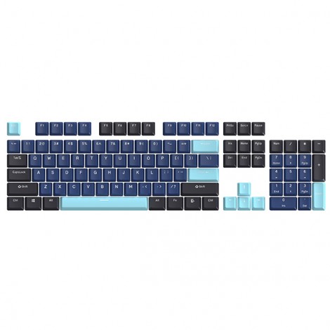 Marvo sada vyměnitelných kláves, PBT Keycap set KP-01 US, niebieska