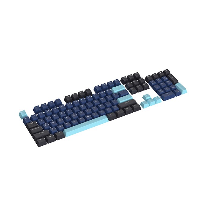 Marvo sada vyměnitelných kláves, PBT Keycap set KP-01 US, niebieska