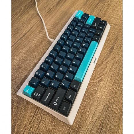 Marvo sada vyměnitelných kláves, PBT Keycap set KP-01 US, niebieska