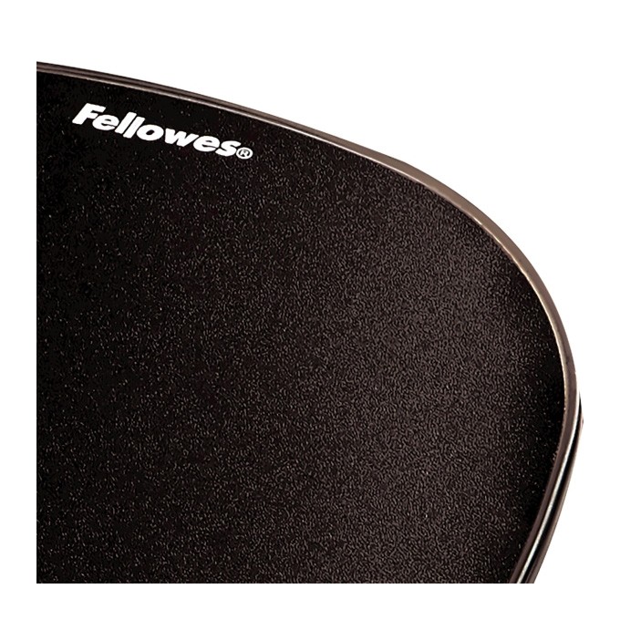 Podkładka pod mysz i nadgarstek Fellowes Crystal, ergonomiczna żelowa, czarna, 1.4 cm, Fellowes