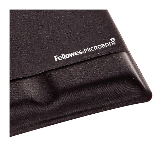 Podkładka pod mysz i nadgarstek Fellowes Health-V, ergonomiczna, piankowa, czarna, 1.9-3.5 cm, Fellowes