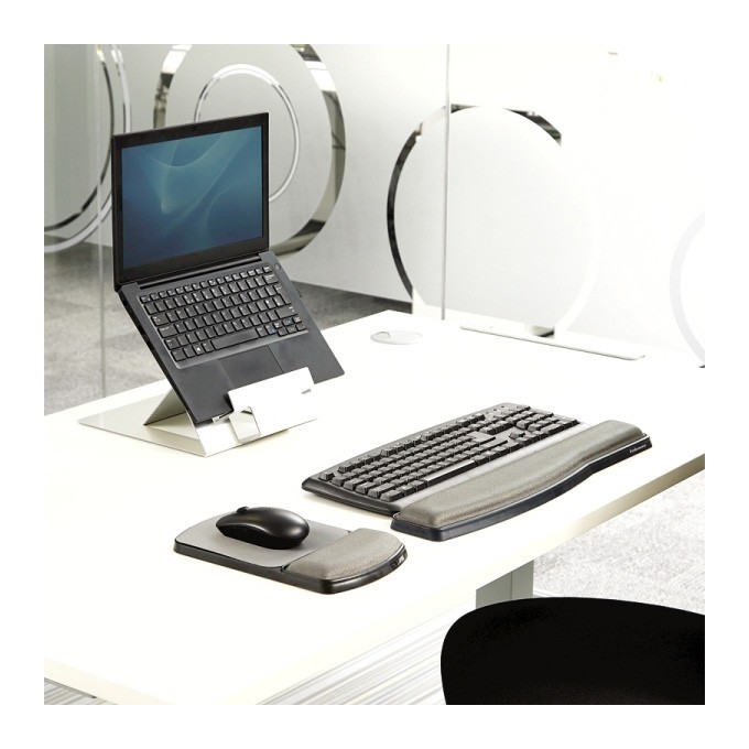 Podkładka pod mysz i nadgarstek Fellowes regulacja, ergonomiczna żelowa, czarna, 2.6 cm, Fellowes