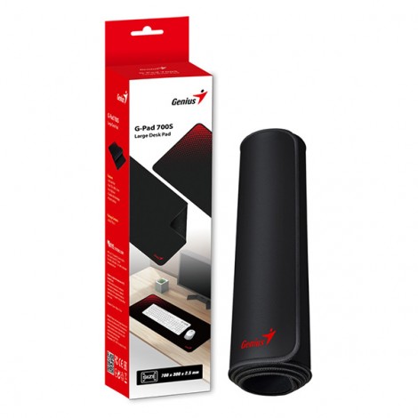 Podkładka pod mysz G-Pad, czarno-czerwona, tekstylny, 2,5 mm, Genius Podkładka pod mysz G-Pad, czarno-czerwona, tekstylny, 2,5 mm, Genius
