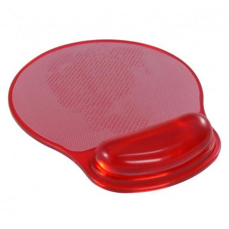 Podkładka pod mysz, ergonomiczna żelowa, czerwona, Logo Podkładka pod mysz, ergonomiczna żelowa, czerwona, Logo