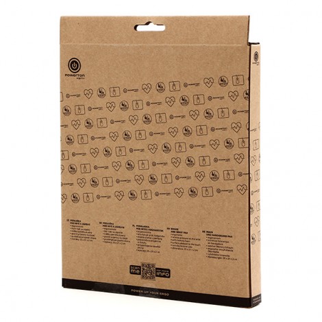 Podkładka pod mysz i nadgarstek, Powerton Ergoline Dark Edition, ergonomiczna, szara, piana, Powerton