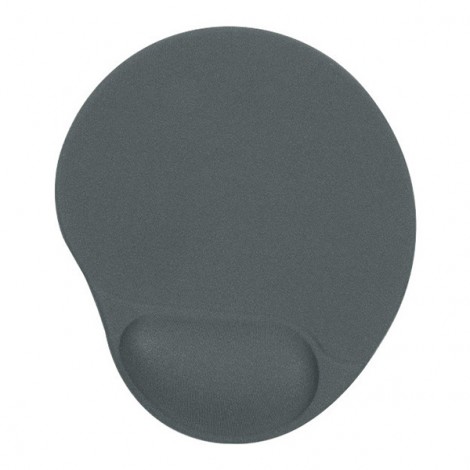 Podkładka pod mysz, ergonomiczna żelowa, szara, Powerton Podkładka pod mysz, ergonomiczna żelowa, szara, Powerton