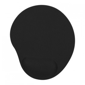 Podkładka pod mysz, ergonomiczna żelowa, czarna, Powerton