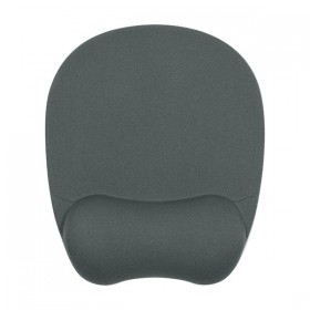 Podkładka pod mysz, ergonomiczna, pianka zapamiętująca kształt, szara, Powerton