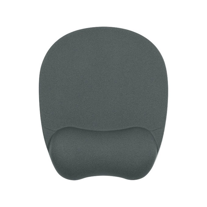 Podkładka pod mysz, ergonomiczna, pianka zapamiętująca kształt, szara, Powerton