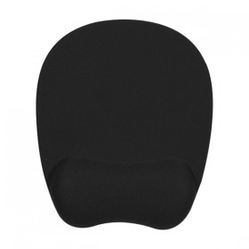 Podkładka pod mysz, ergonomiczna, pianka zapamiętująca kształt, czarna, Powerton