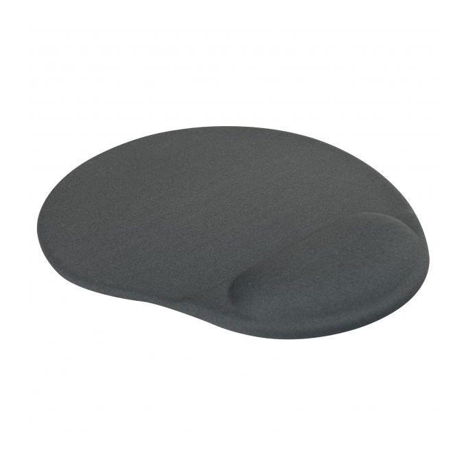 Podkładka pod mysz, ergonomiczna żelowa, szara, Logo