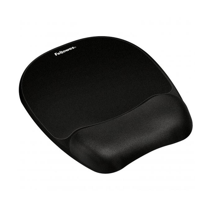 Podkładka pod mysz i nadgarstek, ergonomiczna, piankowa, czarna, Fellowes
