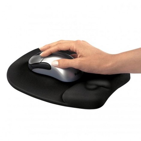 Podkładka pod mysz i nadgarstek, ergonomiczna, piankowa, czarna, Fellowes Podkładka pod mysz i nadgarstek, ergonomiczna, piankowa, czarna, Fellowes