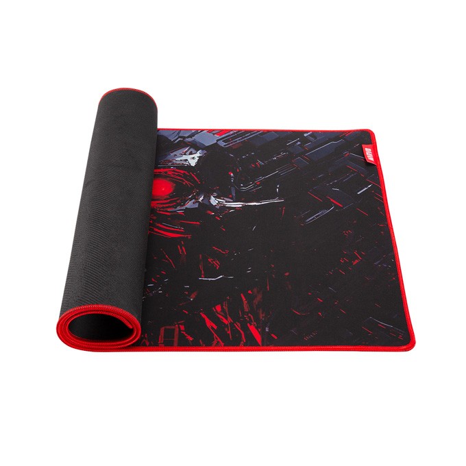 Podkładka pod mysz, Noob XL, do gry, czarno-czerwona, 900 x 400 x 3 mm, Marvo