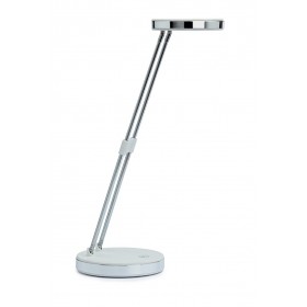 Lampka LED na biurko MAULpuck, 5W, składana, biała