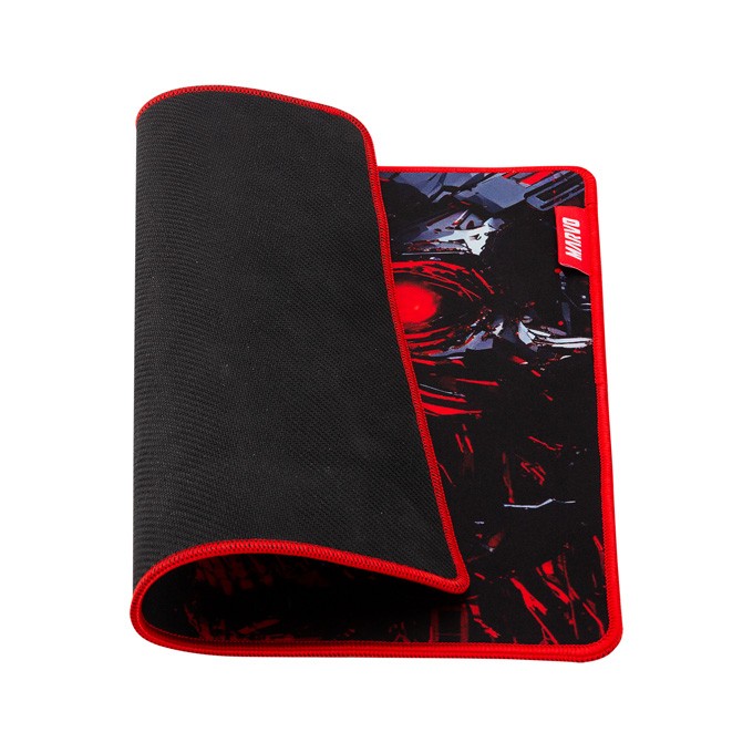 Podkładka pod mysz, Noob M, do gry, czarno-czerwona, 350 x 300 x 3 mm, Marvo