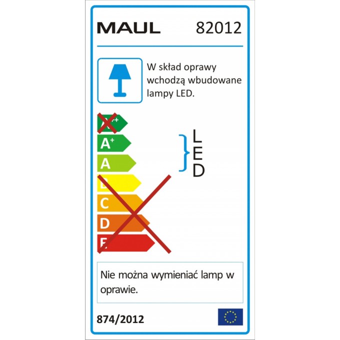 Lampka LED na biurko MAULpuck, 5W, składana, biała