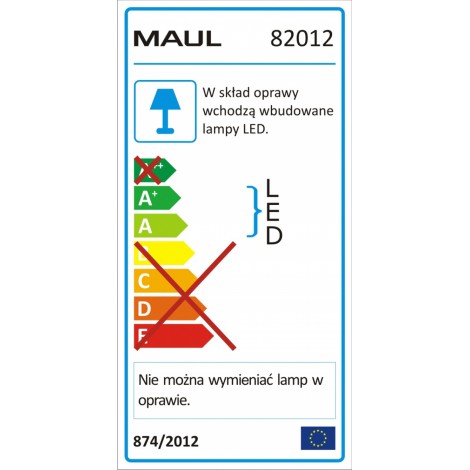Lampka LED na biurko MAULpuck, 5W, składana, biała