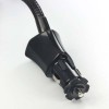 Uchwyt mobilu,PDA,GPS Logo przegłubowy, do samochodu, regulowana szerokość, czarny, plastikowy, z portem USB 1,5A, 