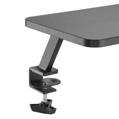 Podstawa pod monitor, mocowana do blatu biurka, czarny, metal / płyta mdf, 20 kg nośność, Powerton, ergo Podstawa pod monitor, mocowana do blatu biurka, czarny, metal / płyta mdf, 20 kg nośność, Powerton, ergo