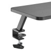 Podstawa pod monitor, mocowana do blatu biurka, czarny, metal / płyta mdf, 20 kg nośność, Powerton, ergo Podstawa pod monitor, mocowana do blatu biurka, czarny, metal / płyta mdf, 20 kg nośność, Powerton, ergo