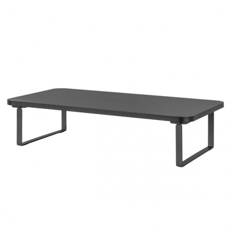 Podstawa pod monitor, łatwy montaż, miejsce na klawiaturę, czarny, metal / płyta mdf, 20 kg nośność, Powerton, Podstawa pod monitor, łatwy montaż, miejsce na klawiaturę, czarny, metal / płyta mdf, 20 kg nośność, Powerton,