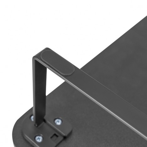 Podstawa pod monitor, łatwy montaż, miejsce na klawiaturę, czarny, metal / płyta mdf, 20 kg nośność, Powerton, Podstawa pod monitor, łatwy montaż, miejsce na klawiaturę, czarny, metal / płyta mdf, 20 kg nośność, Powerton,