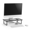 Podstawa pod monitor, łatwy montaż, miejsce na klawiaturę, czarny, metal / płyta mdf, 20 kg nośność, Powerton, Podstawa pod monitor, łatwy montaż, miejsce na klawiaturę, czarny, metal / płyta mdf, 20 kg nośność, Powerton,