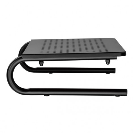 Podstawa pod monitor, miejsce na klawiaturę, czarny, metal/ tworzywo, 20 kg nośność, Powerton, ergo Podstawa pod monitor, miejsce na klawiaturę, czarny, metal/ tworzywo, 20 kg nośność, Powerton, ergo