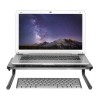 Podstawa pod monitor, miejsce na klawiaturę, czarny, metal/ tworzywo, 20 kg nośność, Powerton, ergo Podstawa pod monitor, miejsce na klawiaturę, czarny, metal/ tworzywo, 20 kg nośność, Powerton, ergo
