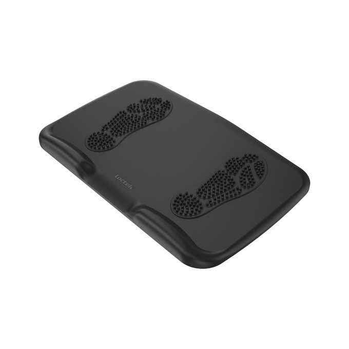 Podkładka, ergonomiczna pod nogi, do pracy na stojąco, z masażerem, antypoślizgowa, czarna, poliuretan, EOL