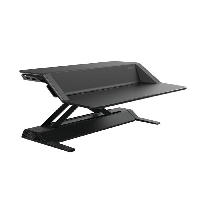 Stanowisko do pracy, Sit-Stand Lotus, czarna, plastik-metal, Fellowes, EOL