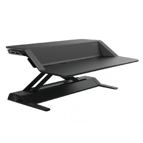 Stanowisko do pracy, Sit-Stand Lotus, czarna, plastik-metal, Fellowes, EOL