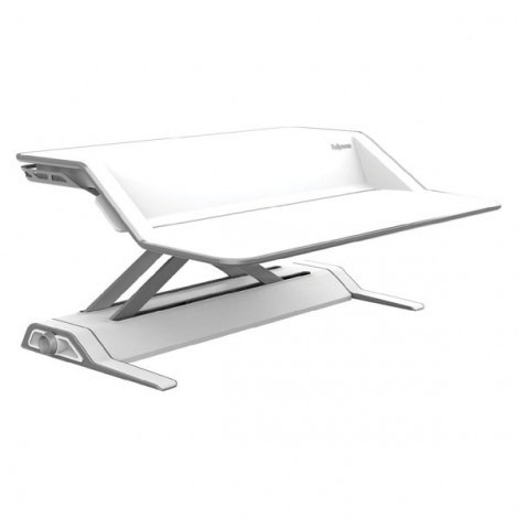 Stanowisko do pracy, Sit-Stand Lotus, biała, plastik-metal, Fellowes, EOL Stanowisko do pracy, Sit-Stand Lotus, biała, plastik-metal, Fellowes, EOL