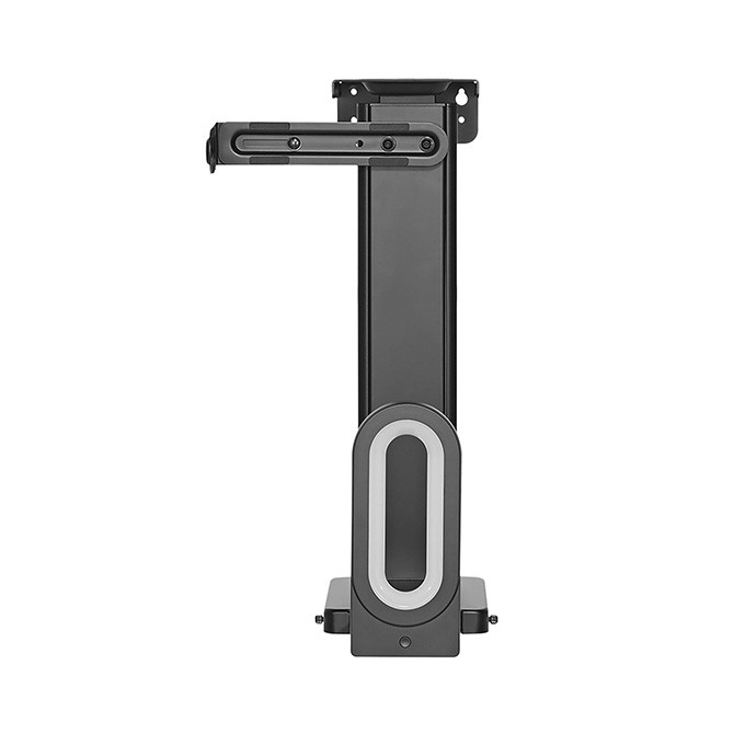 Ultradesk FLANK Uchwyt komputerowy pod blat biurka, RGB, czarna