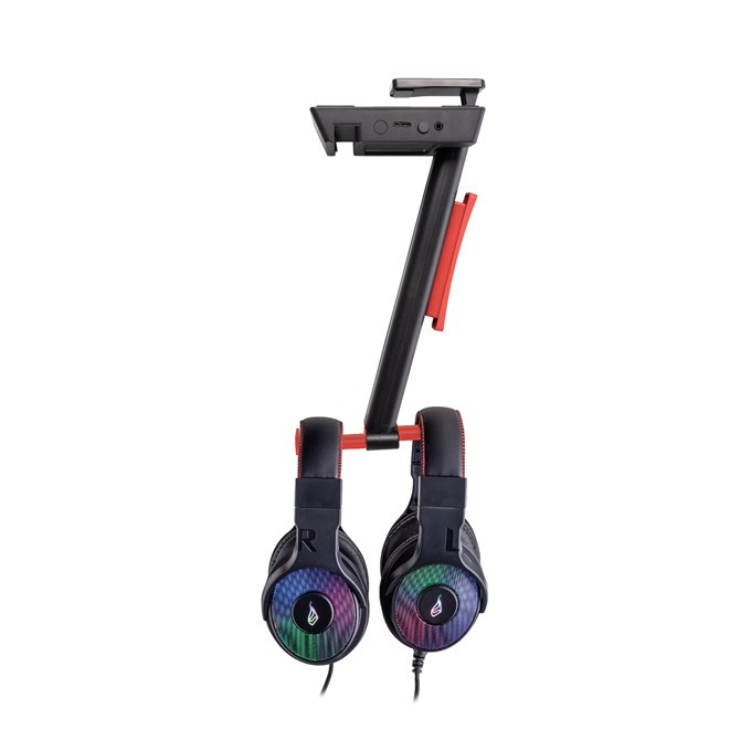SureFire wielofunkcyjny stojak na słuchawki Vinson N2 Dual Balance RGB, złącze 3,5 mm, czarny, tworzywo ABS, 48847, 