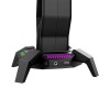 Marvo Podświetlany stojak na słuchawki KOBE 30, 3x USB 2.0 HUB, czarny Marvo Podświetlany stojak na słuchawki KOBE 30, 3x USB 2.0 HUB, czarny