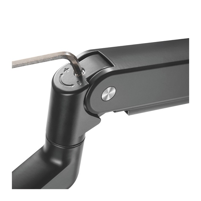 Regulowany uchwyt ULTRADESK BRANCH Double na 2 monitory, 20KG, mocowanie na zacisk, 17"-32", 75x75/100x100, czarny