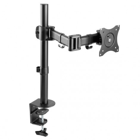 Regulowany uchwyt ULTRADESK SKELETON Single na monitor, 2-9KG, mocowanie na zacisk, 17"-30", 75x75/100x100, czarny Regulowany uchwyt ULTRADESK SKELETON Single na monitor, 2-9KG, mocowanie na zacisk, 17"-30", 75x75/100x100, czarny
