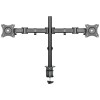 Regulowany uchwyt ULTRADESK SKELETON Double na 2 monitory, 16KG, mocowanie na zacisk, 17"-30", 75x75/100x100, czarny Regulowany uchwyt ULTRADESK SKELETON Double na 2 monitory, 16KG, mocowanie na zacisk, 17"-30", 75x75/100x100, czarny