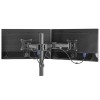 Regulowany uchwyt ULTRADESK SKELETON Double na 2 monitory, 16KG, mocowanie na zacisk, 17"-30", 75x75/100x100, czarny Regulowany uchwyt ULTRADESK SKELETON Double na 2 monitory, 16KG, mocowanie na zacisk, 17"-30", 75x75/100x100, czarny