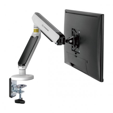 Regulowany uchwyt ULTRADESK OFFSHOOT Single na monitor, 9KG, mocowanie na zacisk, 17"-32", 75x75/100x100, biały Regulowany uchwyt ULTRADESK OFFSHOOT Single na monitor, 9KG, mocowanie na zacisk, 17"-32", 75x75/100x100, biały