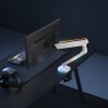 Regulowany uchwyt ULTRADESK OFFSHOOT Single na monitor, 9KG, mocowanie na zacisk, 17"-32", 75x75/100x100, biały Regulowany uchwyt ULTRADESK OFFSHOOT Single na monitor, 9KG, mocowanie na zacisk, 17"-32", 75x75/100x100, biały