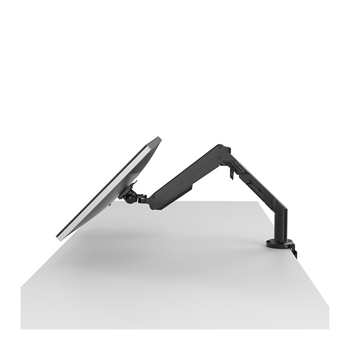 Regulowany uchwyt na monitor, 3-12KG, mocowanie na zacisk, 17"-36", 75x75/100x100, czarny